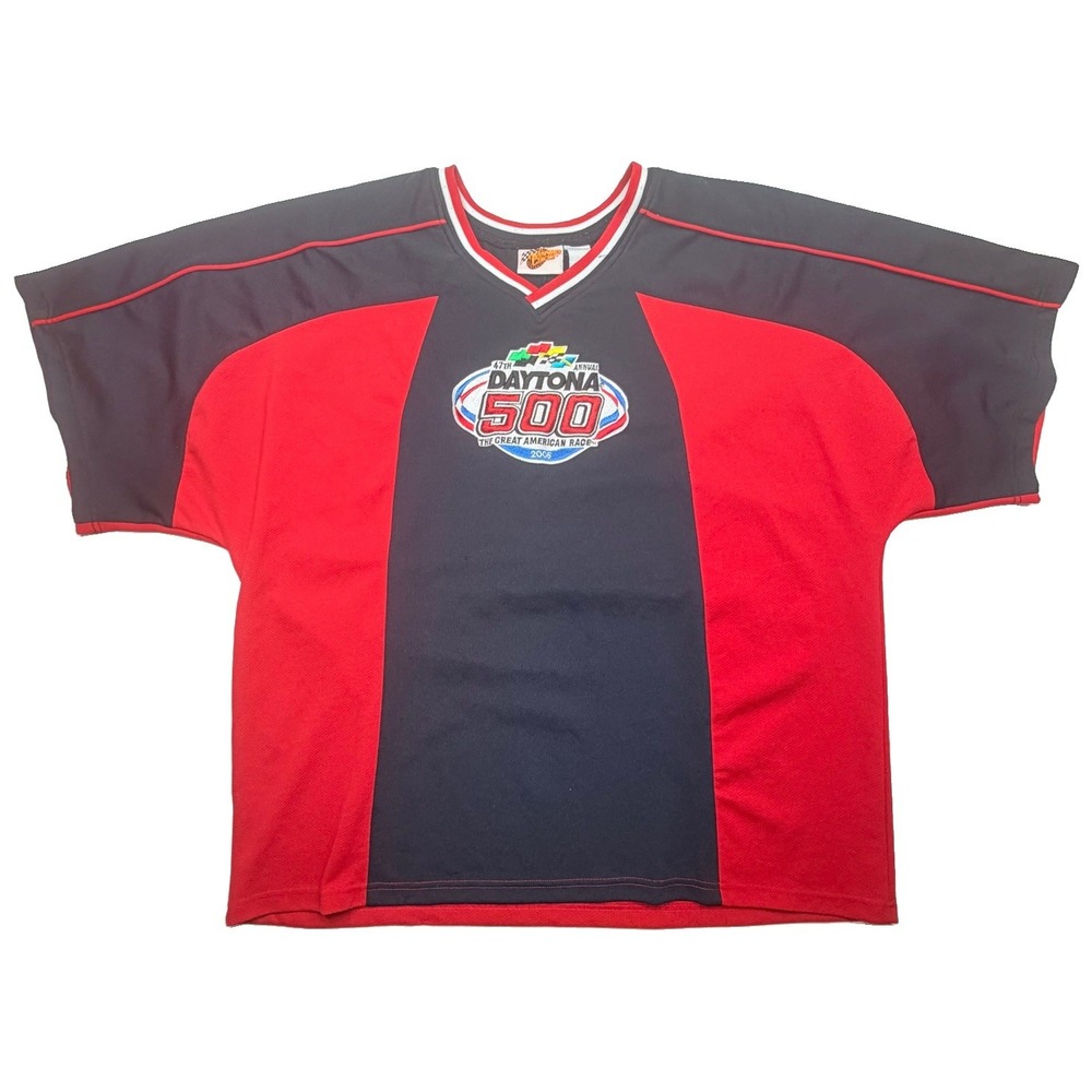 Vintage 2006 Winner's Circle Daytona 500 NASCAR Racing Jersey 2XL Red Black